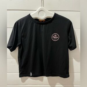 PLENTY HUMANWEAR – BLACK TEE WITH LOGO PRINT | SIZE L | C
